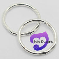 Hinged Sleeper Earrings - SOLID STERLING SILVER