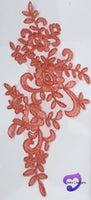 WATERMELON - Lace Applique Motif - Bridal Flower