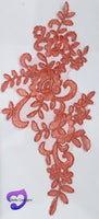 WATERMELON - Lace Applique Motif - Bridal Flower