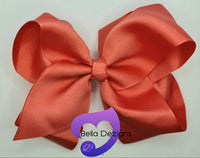 Hair Bows - 6 INCH Fashion Bows (Ribbon)
