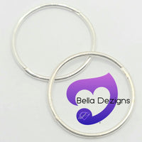 Hinged Sleeper Earrings - SOLID STERLING SILVER