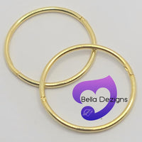 Hinged Sleeper Earrings - SOLID 9ct YELLOW GOLD