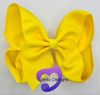 Hair Bows - 6 INCH Fashion Bows (Ribbon)