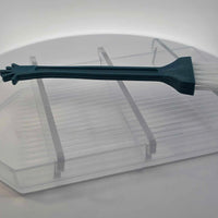 Rhinestone Picker Plates - CLEAR TRAY WITH SECTIONS AND BRUSH