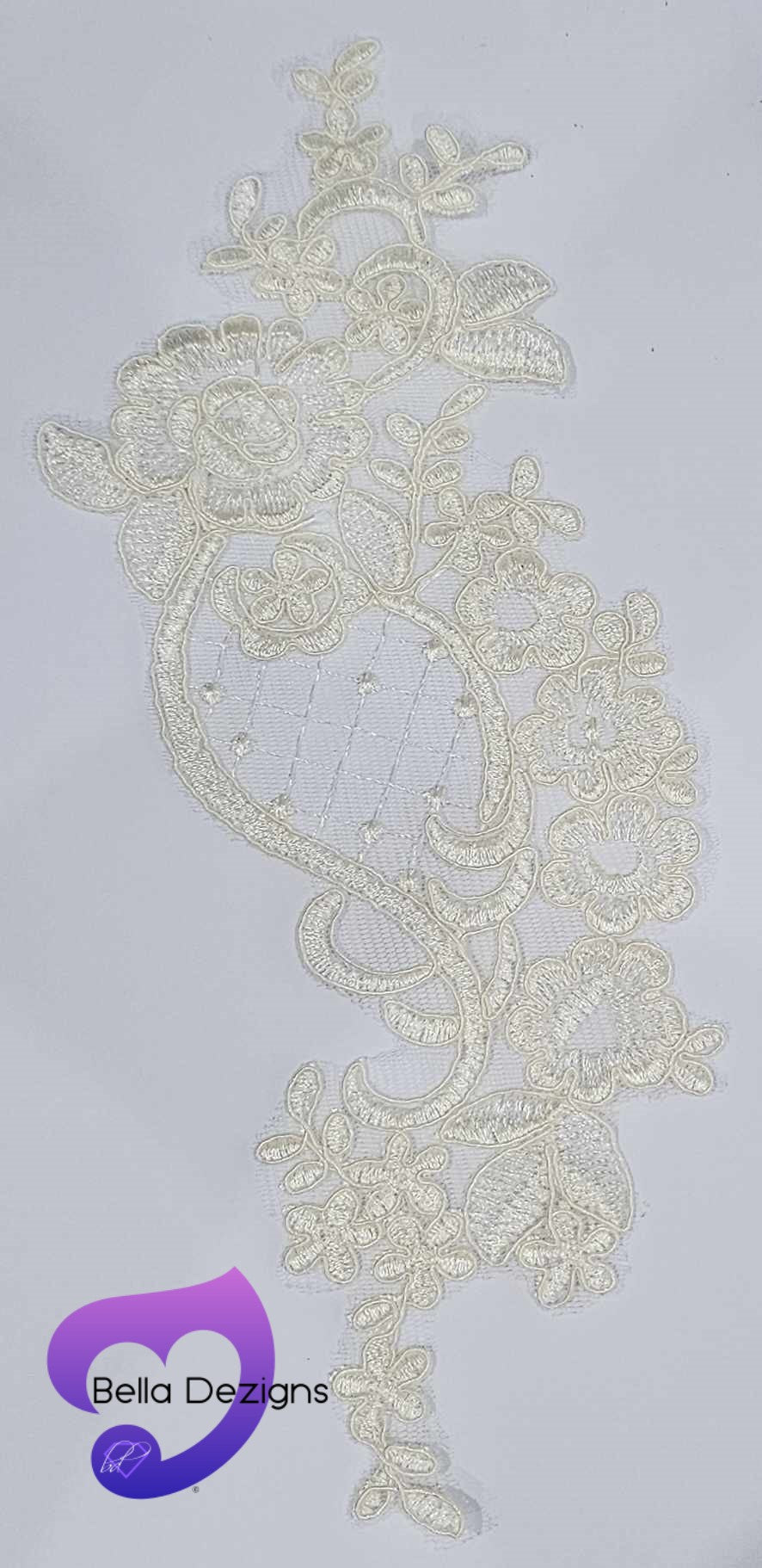 CHAMPAGNE - Lace Applique Motif - Bridal Diamond