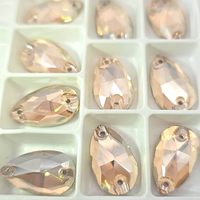 GOLDEN SHADOW (TEAR DROP) 11mm x 18mm - Non Hotfix Flatback Crystal Rhinestones