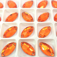 HYACINTH (HORSE EYE NAVETTE) 9mm x 18mm - Non Hotfix Flatback Crystal Rhinestones