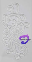 WHITE - Lace Applique Motif - Venise Lace (Funny Patches)
