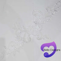 WHITE - Lace Applique Motif - Venise Lace (Sizeable)