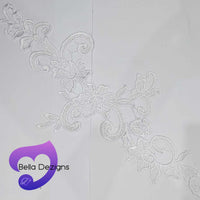 WHITE - Lace Applique Motif - Venise Lace (Sizeable)