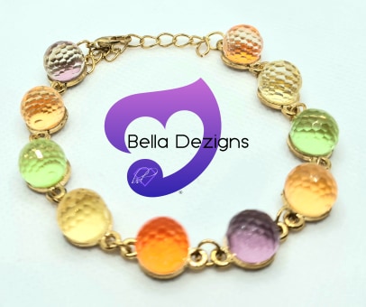 CLEARANCE - 9K Rose Gold Plated Crystal Bracelet