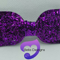 Hair Bows - Glitter (Plain)