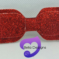 Hair Bows - Glitter (Plain)