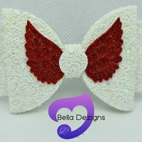 Hair Bows - Glitter (Angel Wings)
