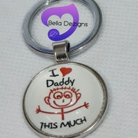 Keyrings - "I LOVE DADDY"