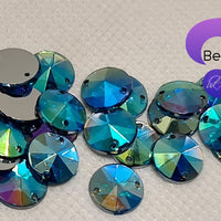 AQUAMARINE AB - Acrylic Rivoli Flatback Rhinestone