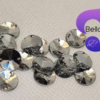 CRYSTAL CLEAR - Acrylic Rivoli Flatback Rhinestone