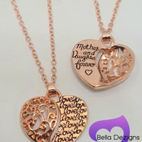 Necklace - Rose Gold "MOTHER AND DAUGHTER"