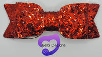 Hair Bows - Glitter (Plain)
