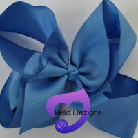 Hair Bows - 6 INCH Fashion Bows (Ribbon)