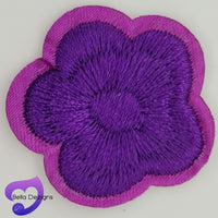 Applique Motif Patch Pieces - Medium Flowers (VARIOUS COLOURS)