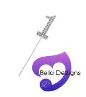 CAKE TOPPER - Rhinestone Numbers
