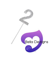 CAKE TOPPER - Rhinestone Numbers
