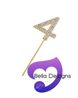 CAKE TOPPER - Rhinestone Numbers
