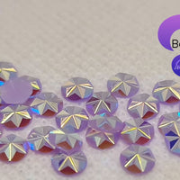 LIGHT PURPLE AB - Resin Snow Flake Flatback Crystal Rhinestones