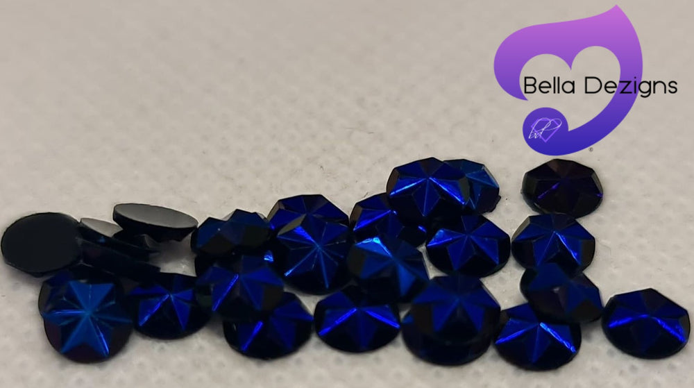 SAPPHIRE AB - Resin Snow Flake Flatback Crystal Rhinestones