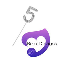 CAKE TOPPER - Rhinestone Numbers