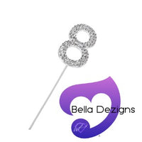 CAKE TOPPER - Rhinestone Numbers