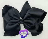 Hair Bows - 6 INCH Fashion Bows (Ribbon)
