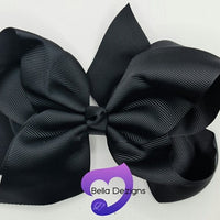 Hair Bows - 6 INCH Fashion Bows (Ribbon)