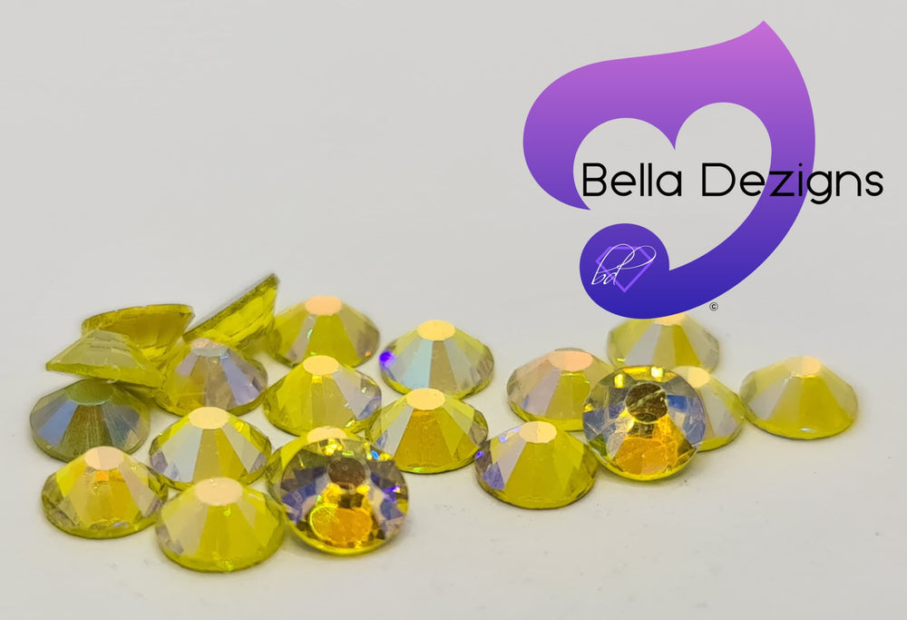CITRINE AB - Non Hotfix Flatback Crystal Rhinestones