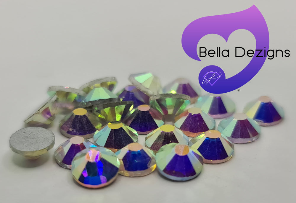 CLEAR AB - Non Hotfix Flatback Crystal Rhinestones