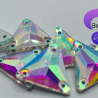 CLEAR AB (TRIANGLE) - Non Hotfix Flatback Crystal Rhinestones