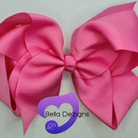 Hair Bows - 6 INCH Fashion Bows (Ribbon)