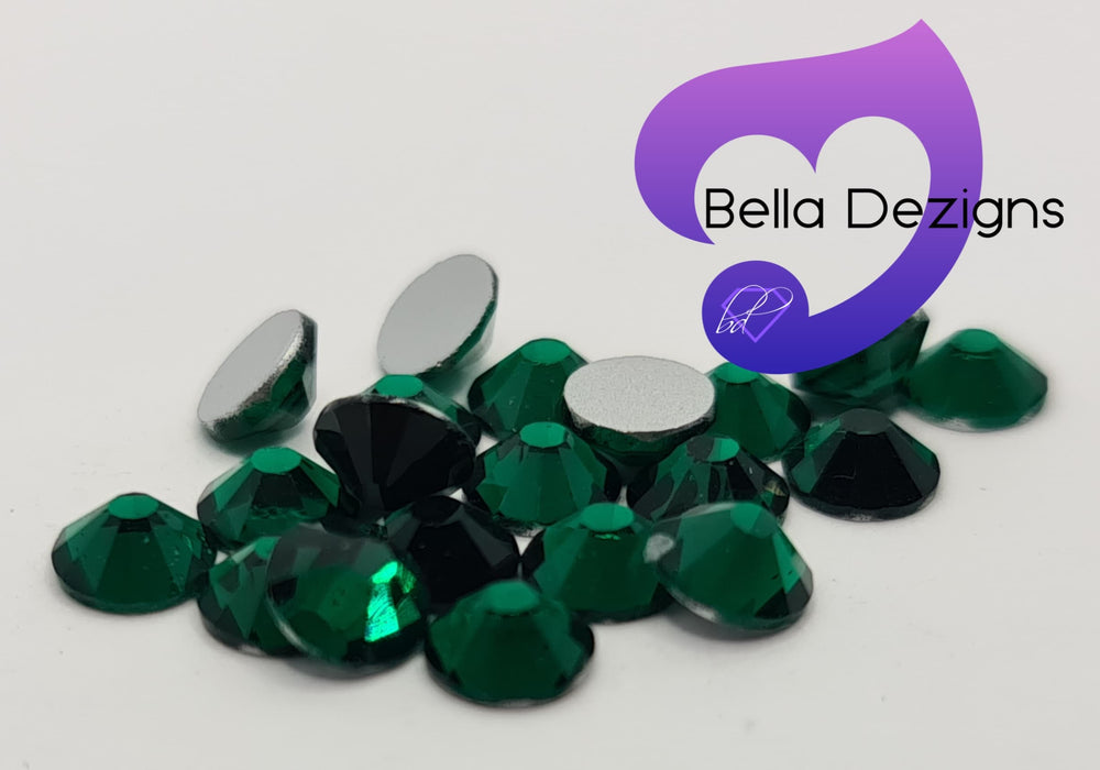 EMERALD - Non Hotfix Flatback Crystal Rhinestones
