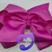 Hair Bows - 6 INCH Fashion Bows (Ribbon)
