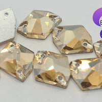 CHAMPAGNE GOLD (COSMIC) - Non Hotfix Flatback Crystal Rhinestones