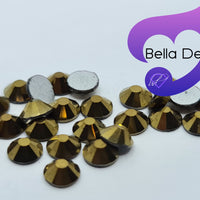 GOLD HEMITITE - Non Hotfix Flatback Crystal Rhinestones