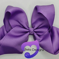 Hair Bows - 6 INCH Fashion Bows (Ribbon)