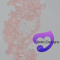 LIGHT PINK - Lace Applique Motif - Bridal Diamond