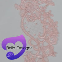 LIGHT PINK - Lace Applique Motif - Bridal Diamond