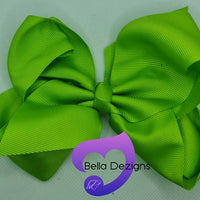 Hair Bows - 6 INCH Fashion Bows (Ribbon)