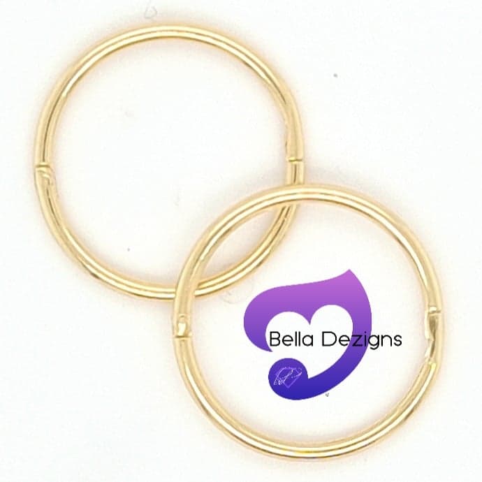 Hinged Sleeper Earrings SOLID 18ct YELLOW GOLD - Main Image