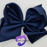 Hair Bows - 6 INCH Fashion Bows (Ribbon)