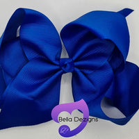 Hair Bows - 6 INCH Fashion Bows (Ribbon)