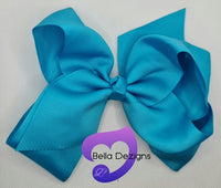Hair Bows - 6 INCH Fashion Bows (Ribbon)
